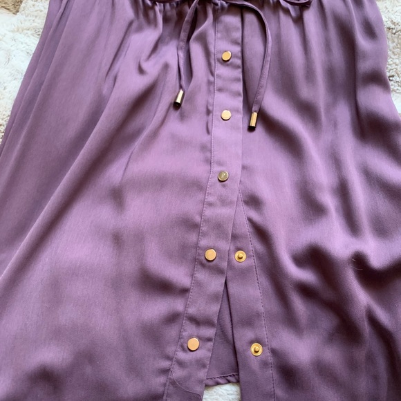 Purple and gold Dynamite (S) blouse dress - Picture 4 of 5